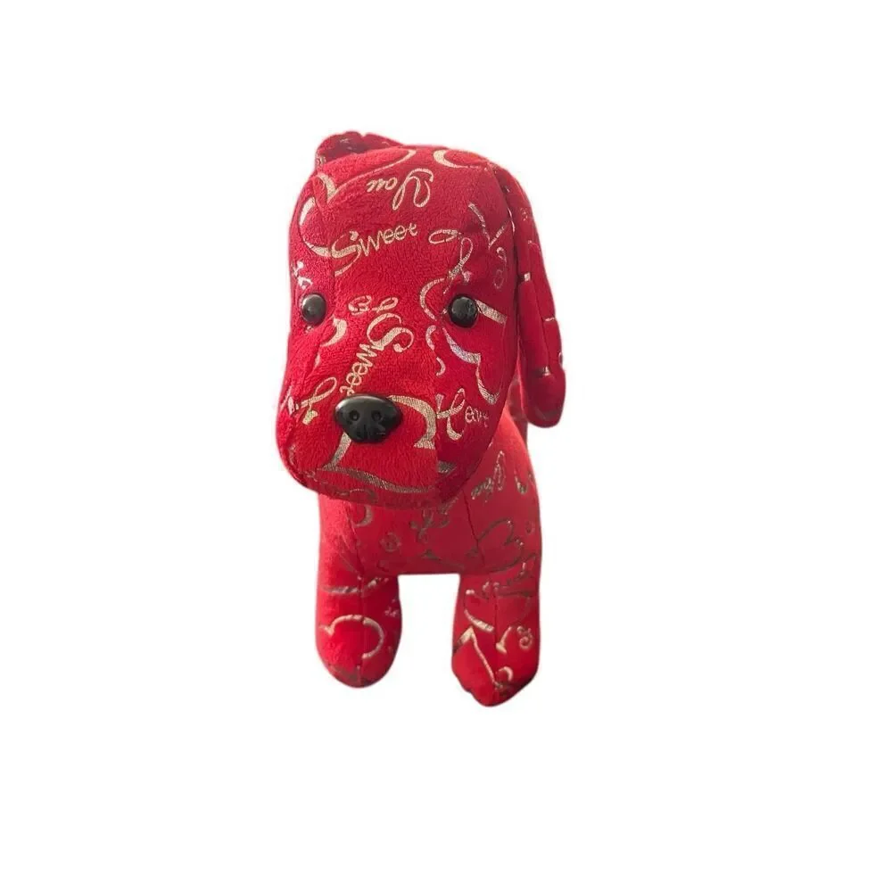 Dan Dee Collectors Choice Womens/Kids Red Dachshund Weiner Valentine Plush OS
